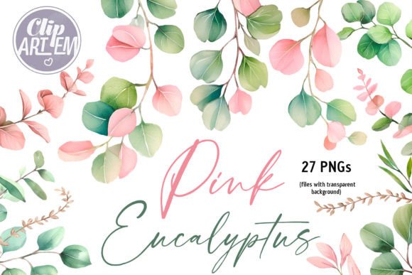 Download Eucalyptus Greenery 27 PNG Clip Art Set - Set Collection