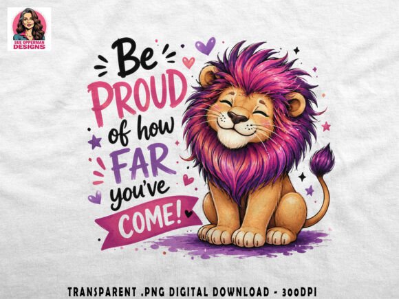 Download Be Proud Lion Cub PNG | Cute Design - Design Collection