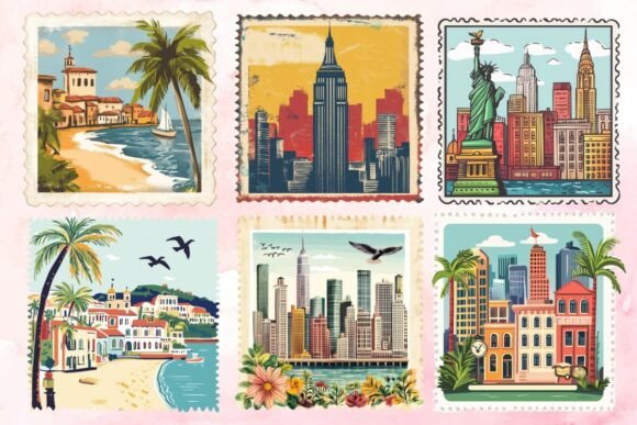 Download Summer Cities Postcard Clipart - Postcard Collection